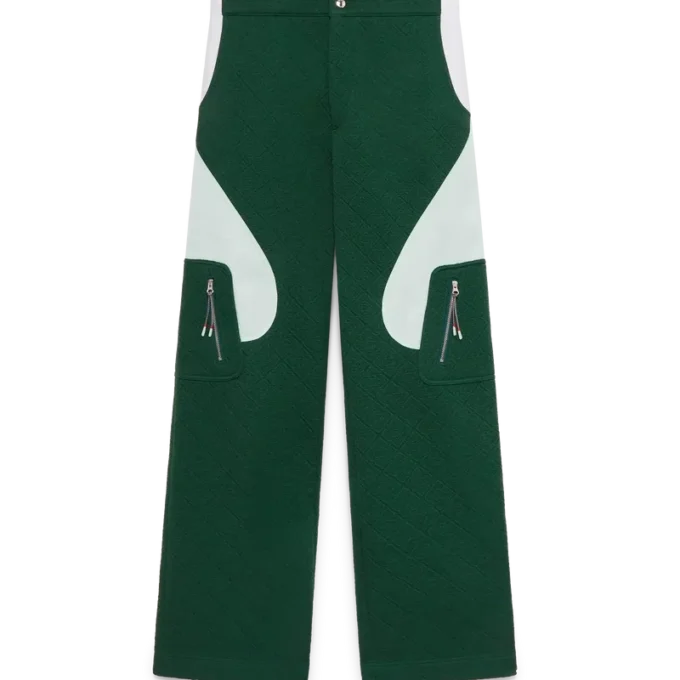 Monogram Jacquard-stickade byxor