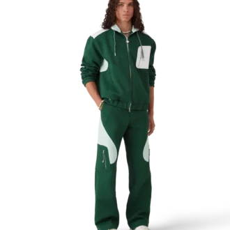 Monogram Jacquard-stickade byxor