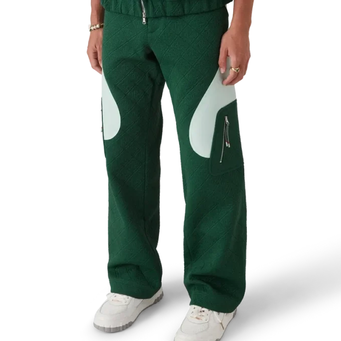 Monogram Jacquard-stickade byxor