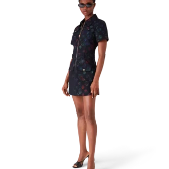 Monogram-jeansklänning