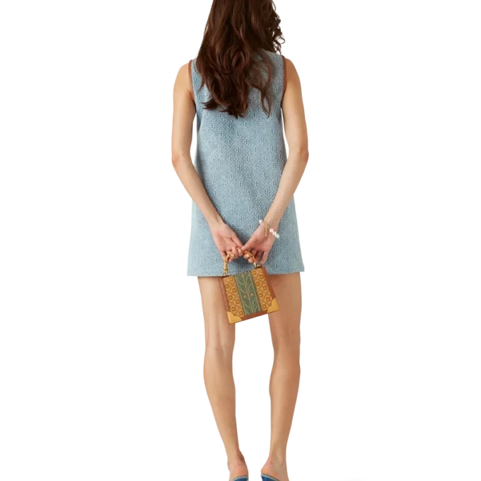 Monogram-jeansklänning Monogram-jeansklänning