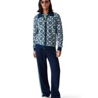 Monogram Knit Zip Jumper Monogram Knit Zip Jumper