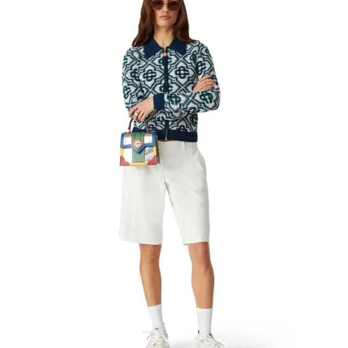 Monogram Knit Zip Jumper Monogram Knit Zip Jumper