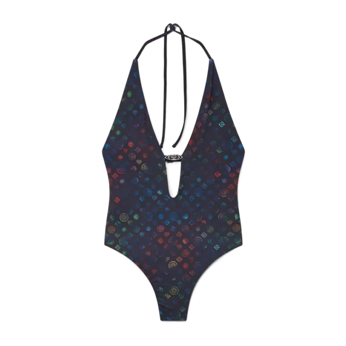 Monogram Plunge-baddräkt