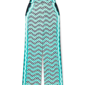 Monogram Wave-byxor i siden