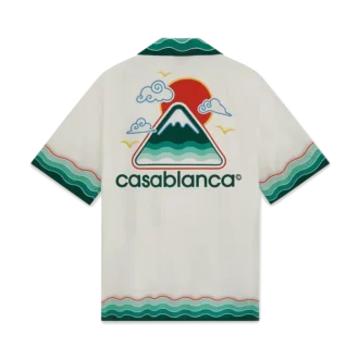 Montagne Ondulee kortärmad skjorta i siden