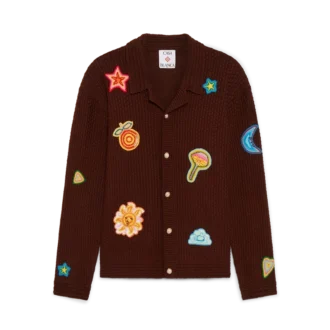 Motiv-virkad skjorta