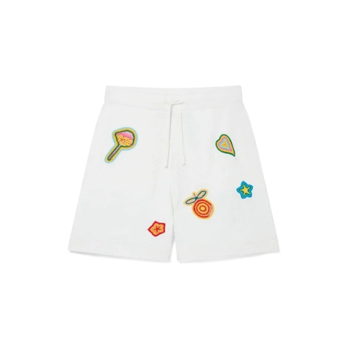 Motiv-virkade shorts