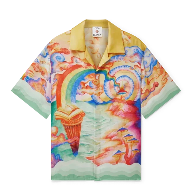 Nature’s Teacher kortärmad silkesskjorta