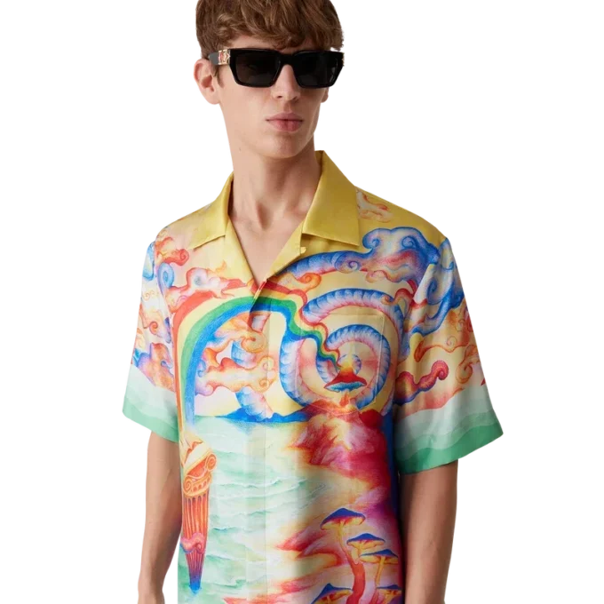 Nature’s Teacher kortärmad silkesskjorta