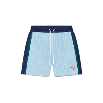 Nålstreckade Laurel-träningsshorts