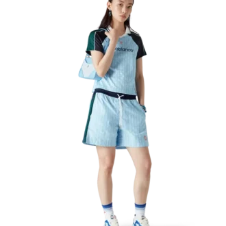 Nålstreckade Laurel-träningsshorts