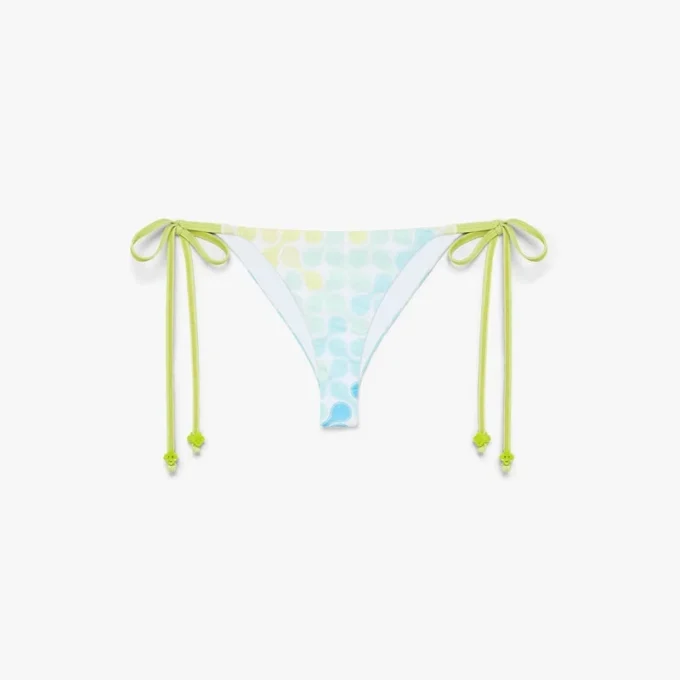 Optic Drop String Beaded Bikini Bottom