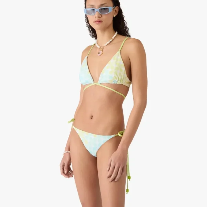 Optic Drop String Beaded Bikini Bottom