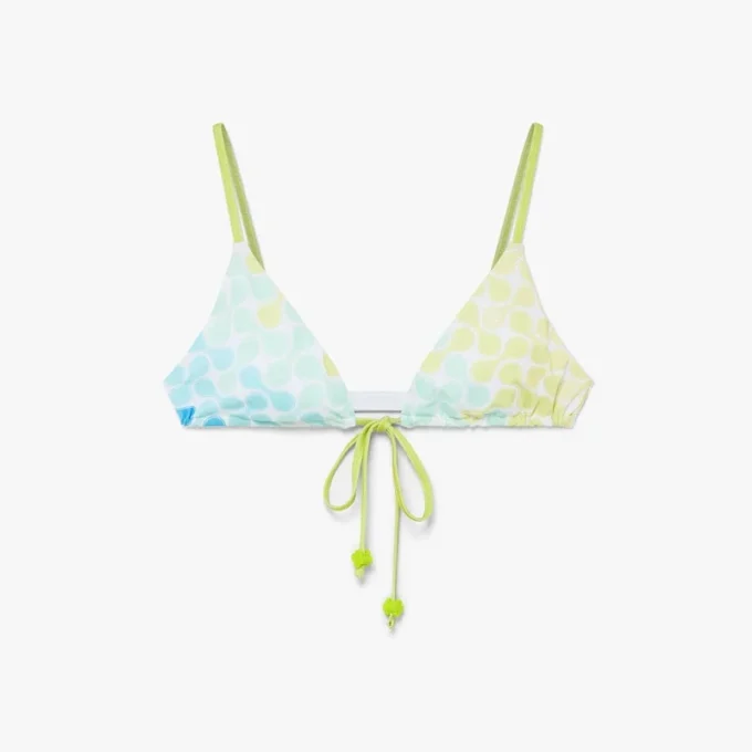 Optic Drop String Beaded Bikini Top
