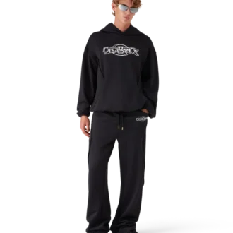 Oversized hoodie med paneler