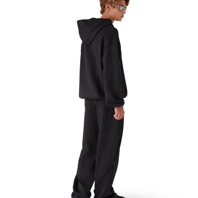 Oversized hoodie med paneler