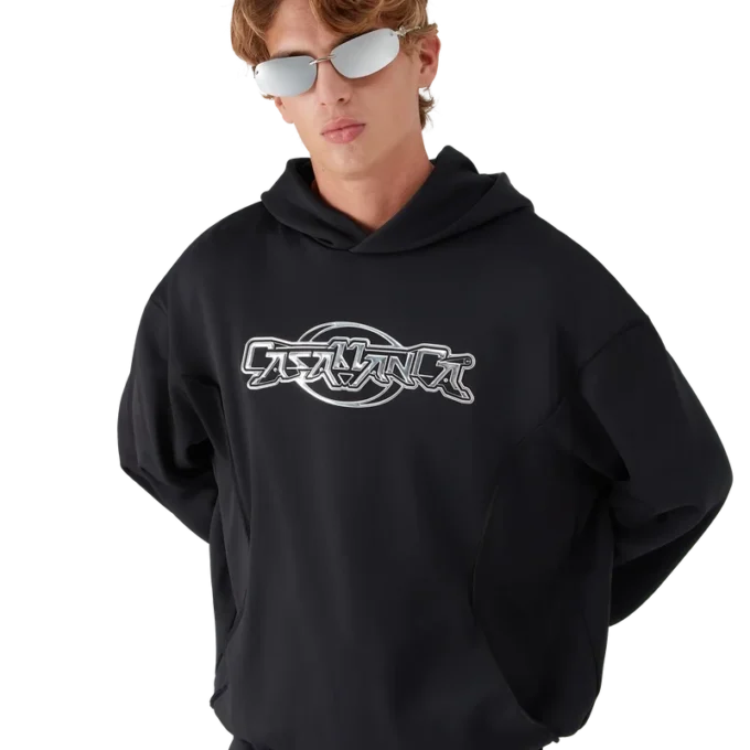 Oversized hoodie med paneler