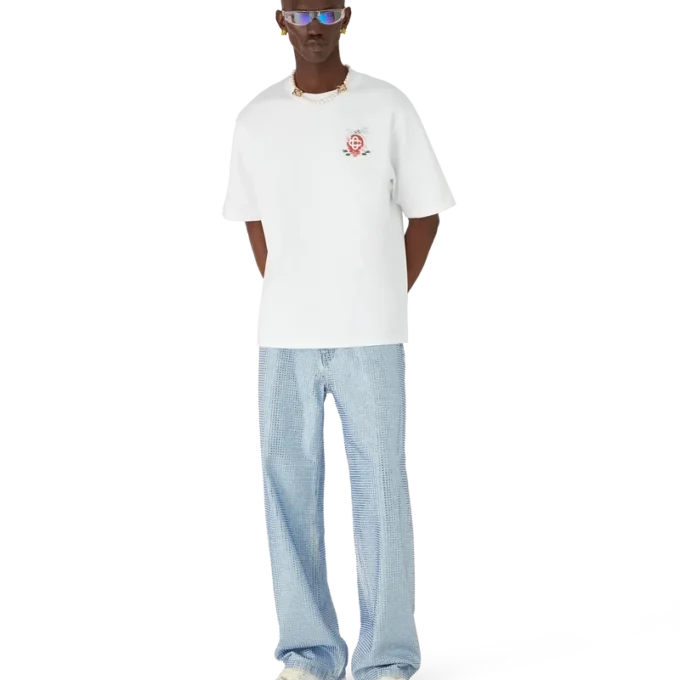 Oversized shorts med blommönster och trollsländor Oversized shorts med blommönster och trollsländor