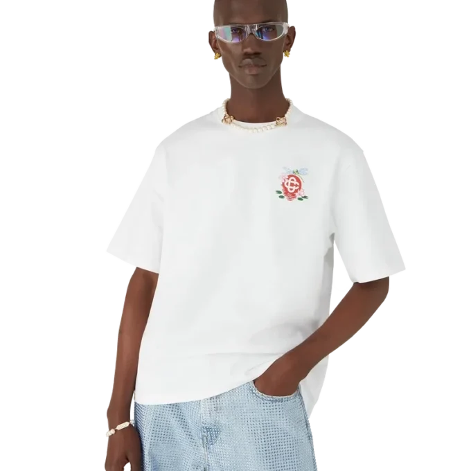 Oversized shorts med blommönster och trollsländor Oversized shorts med blommönster och trollsländor