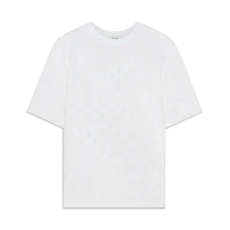 Oversized T-shirt med kort ärm och applikerat monogram