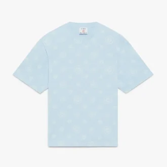 Oversized T-shirt med kort ärm och applikerat monogram