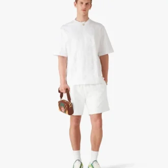 Oversized T-shirt med kort ärm och applikerat monogram