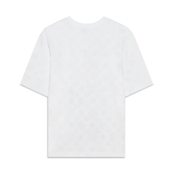 Oversized T-shirt med kort ärm och applikerat monogram