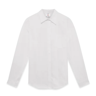 Oxfordskjorta i bomullsjacquard med monogram