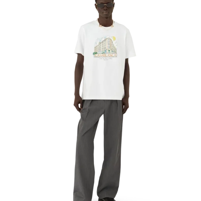 Paris Store-T-shirt med tryck och korta ärmar