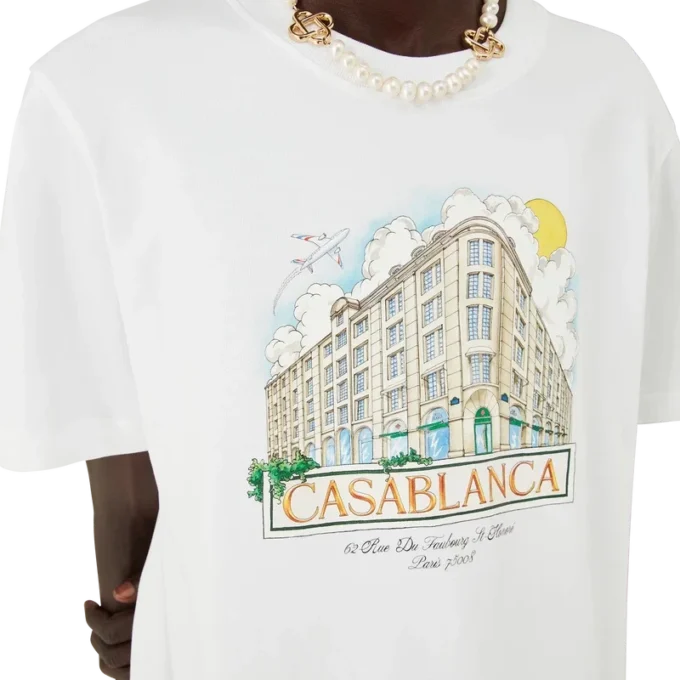 Paris Store-T-shirt med tryck och korta ärmar