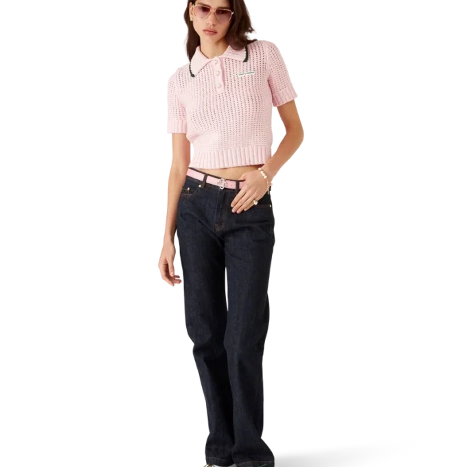 Pikétröja i bomullsmoulina