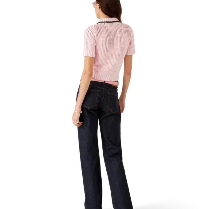 Pikétröja i bomullsmoulina