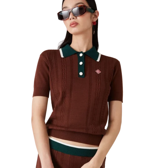 Pikétröja i kabelstickning