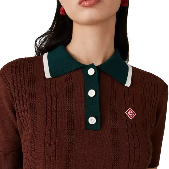 Pikétröja i kabelstickning