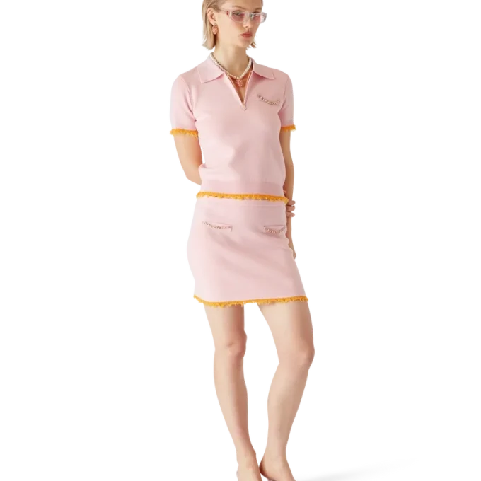 Pikétröja med dubbelsidig design Pikétröja med dubbelsidig design