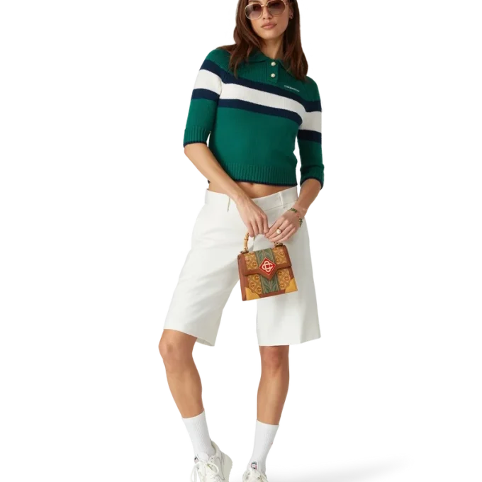 Avslappnade skräddarsydda shorts i ull