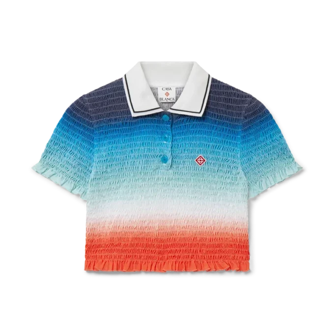 Pikétröja med färgövergång