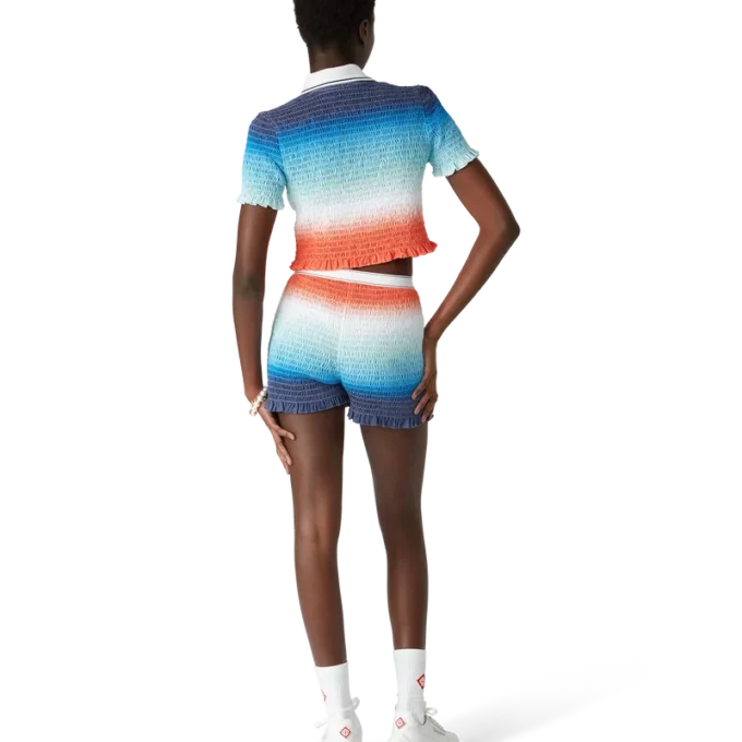 Gradient Shirred Shorts Gradient Shirred Shorts