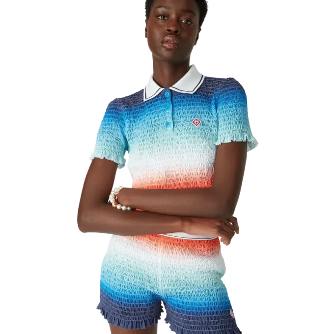 Pikétröja med färgövergång