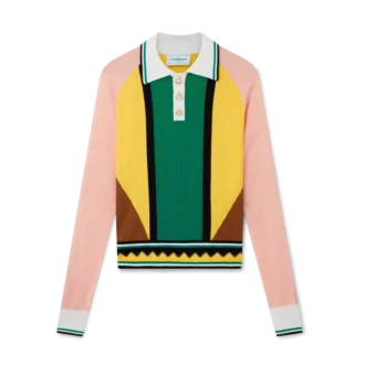 Pikétröja med grafiska paneler