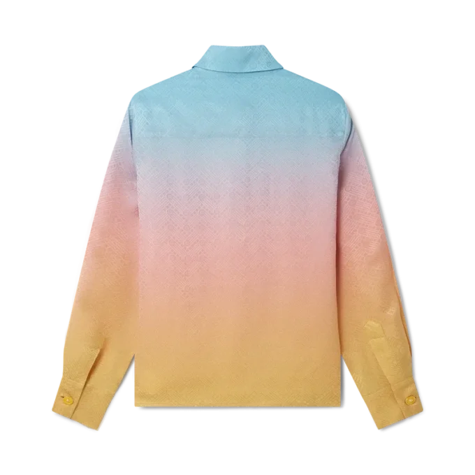 Ping Pong Gradient Silk Skjorte