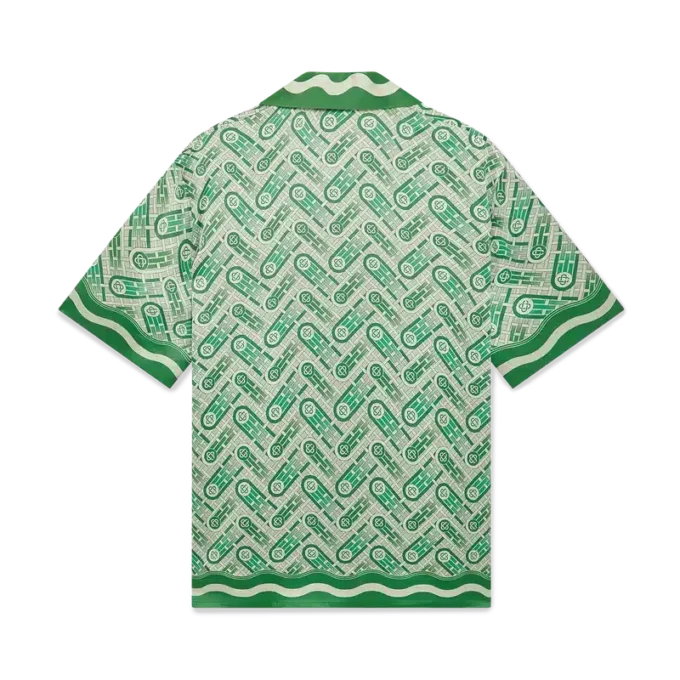 Ping Pong kortärmad silkeskjorta