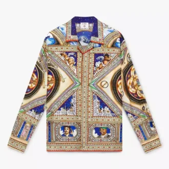 Plafond Orne De Musique långärmad silkesskjorta