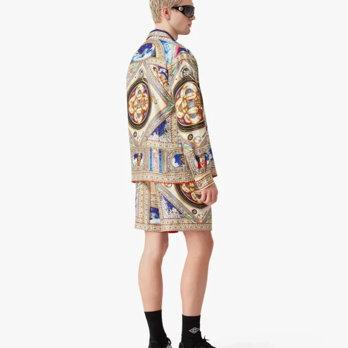 Plafond Orne De Musique långärmad silkesskjorta