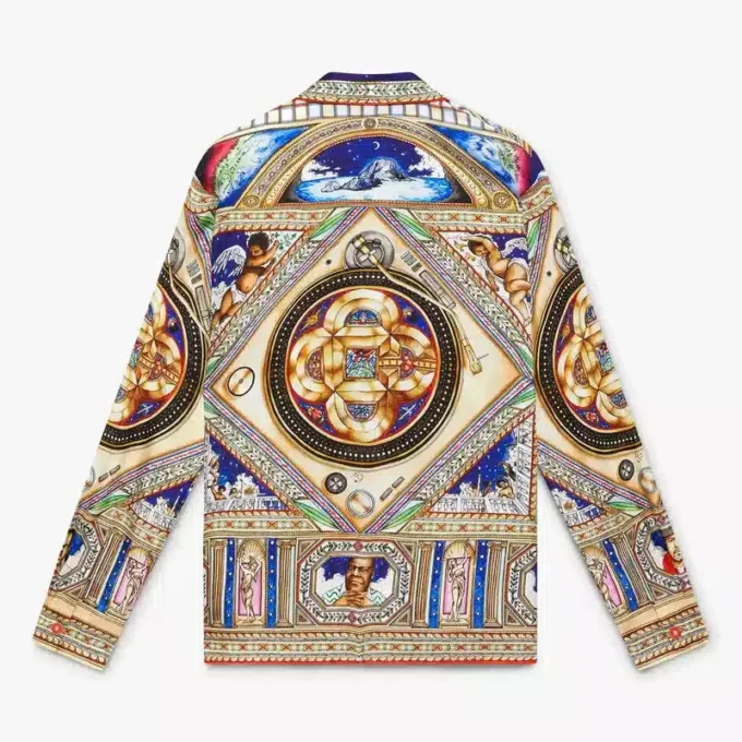 Plafond Orne De Musique långärmad silkesskjorta