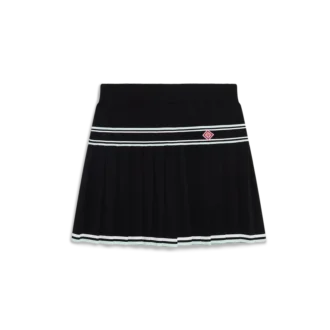 Plisserad minikjol i viskos