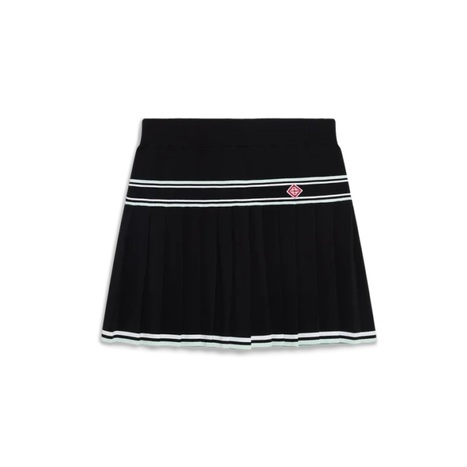 Plisserad minikjol i viskos