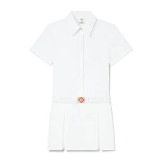 Plisserad tennisminiklänning