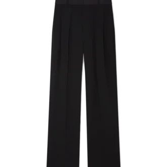 Plisserade byxor i ull